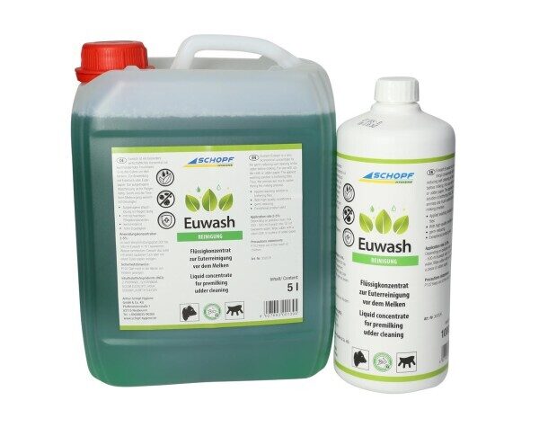 EUWASH tesmeņa mazgāšanas līdzeklis pirms slaukšanas 